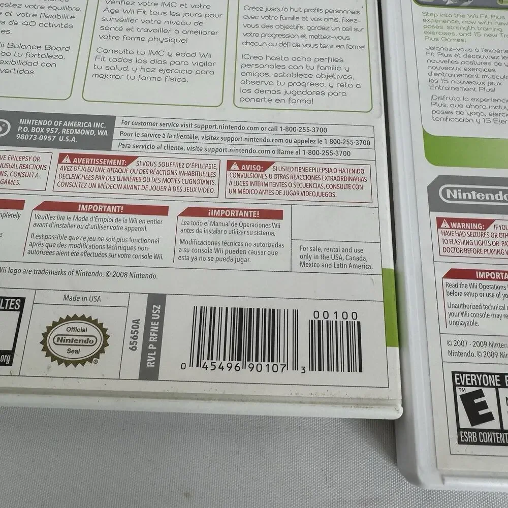 Wii Fit &‎ Wii Fit Plus (Nintendo Wii, 2009) Complete W/ Manual - Fitness Game